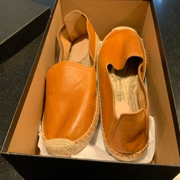 NIB J Crew Women’s Leather Espadrilles Size 10 - Picture 4 of 4